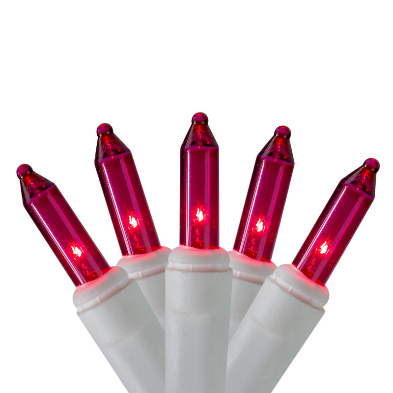 Éclairage pour les Fêtes, Rose, L 84 po