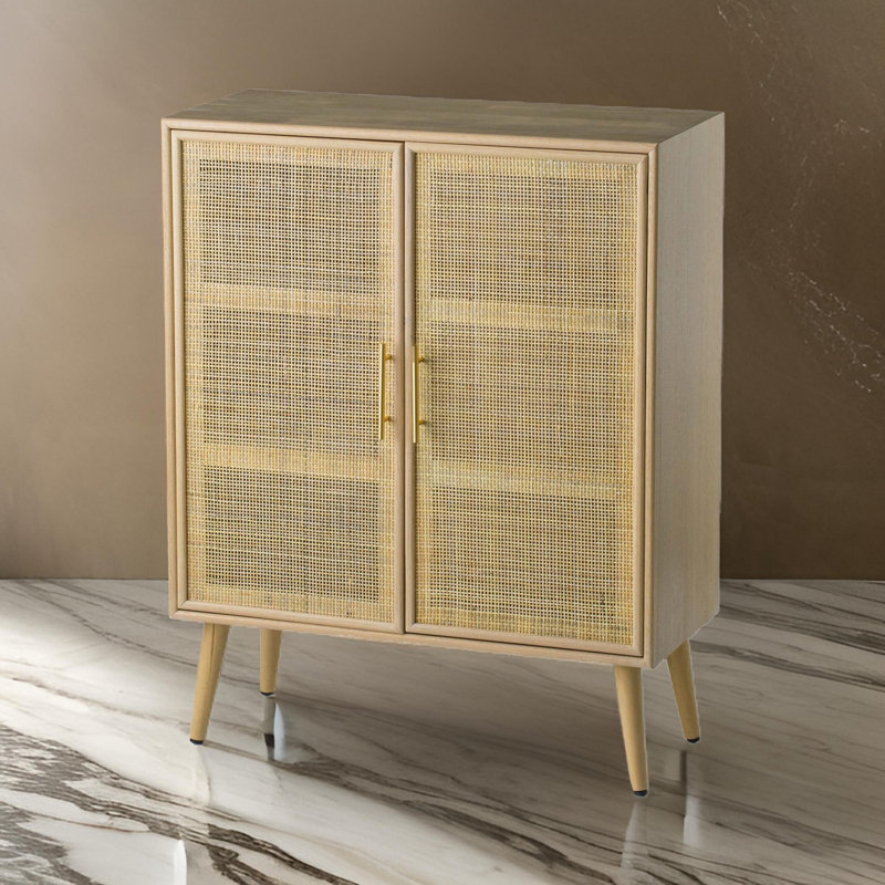 Jolene Accent Cabinet, Brown/Black