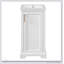 Meuble-lavabo autoportant de 16 pouces avec lavabo en céramique, porte à fermeture douce et tablette réglable, style français