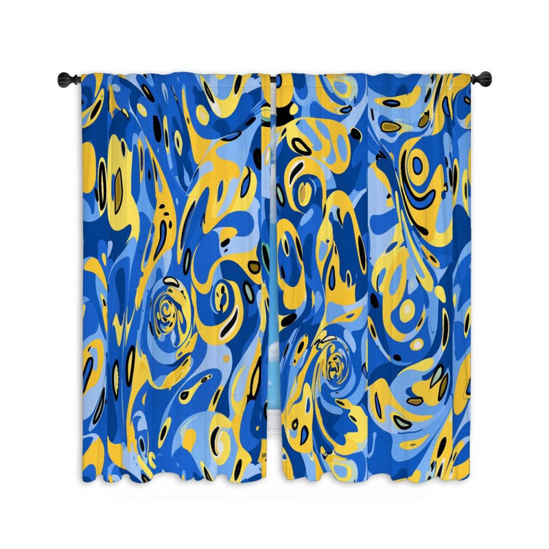 Paire de rideaux obscurcissant en polyester Etoy, L 20 po x L 54 po