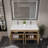 Boyu 47.1 " W Wall Mounted 1 Single Double Vanity Bathroom Vanity With Acrylic Top-1828493068