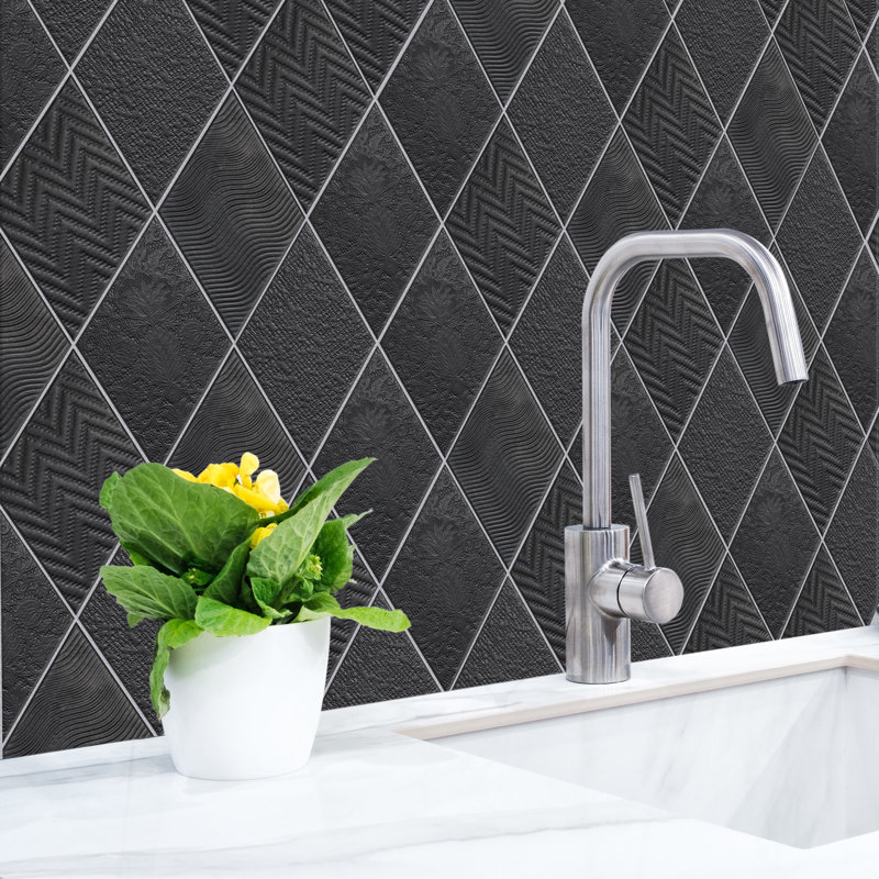 Rhombus 6" x 10" Porcelain Patterned Wall & Floor Tile