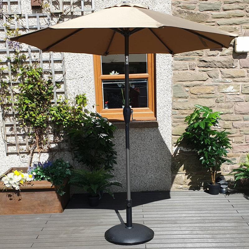 Rebeca 210cm Market Parasol, Taupe