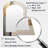 Gold And Beige Paint Fusion - Abstract Painting Asymmetrical Wall Mirror, Beige Arch Decorative Mirror, Printed Metal Art-1843092288