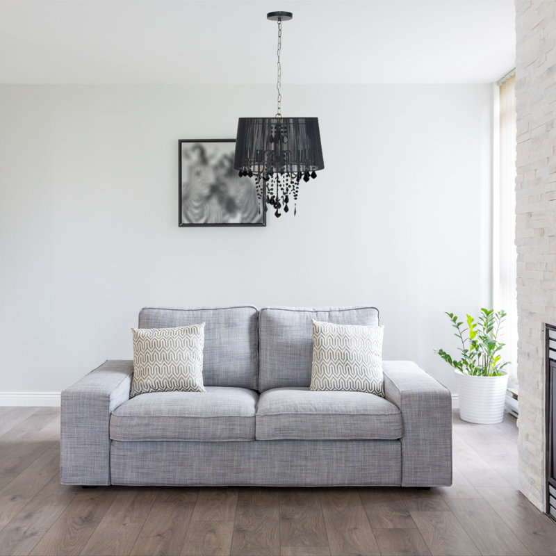 Keiran 3 - Light Drum Chandelier, Silver