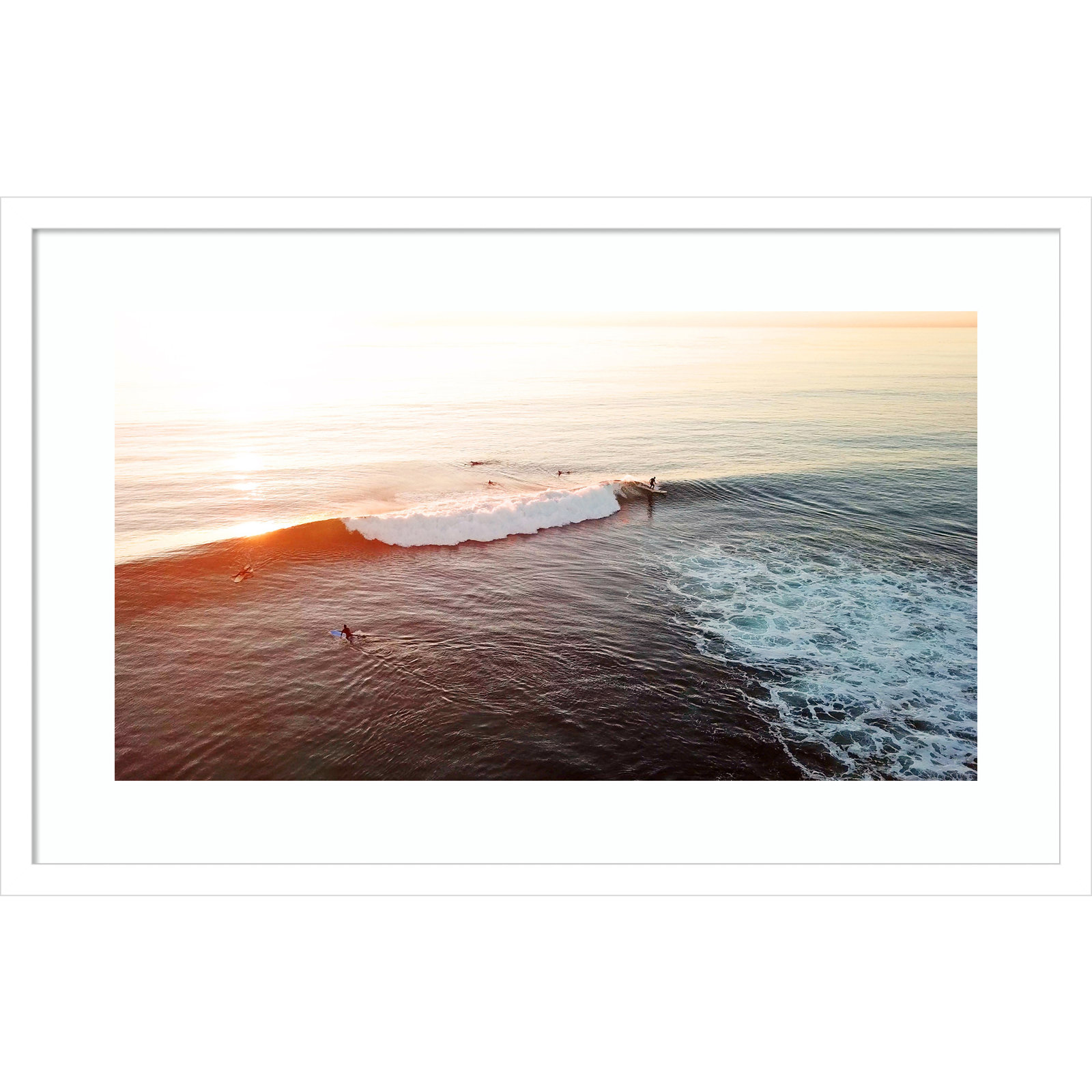 La Jolla 1 by Rachel Dowd, 26.38" H x 41.38" W x 0.875" D, White Framed