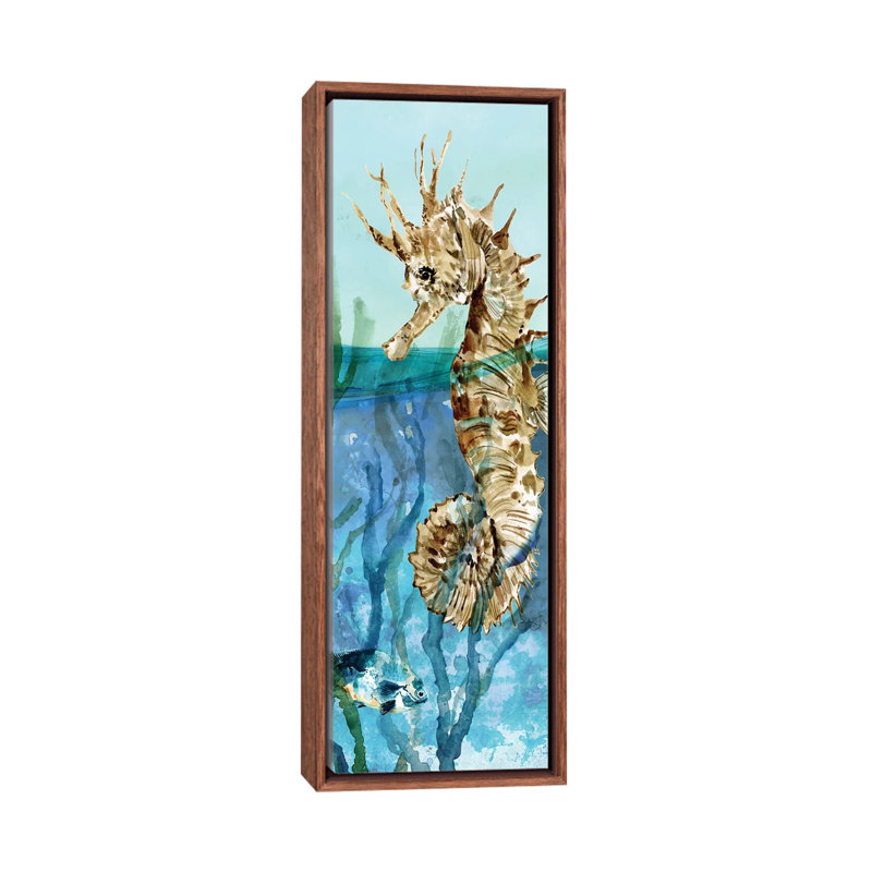 «Delray Seahorse II» par Carol Robinson - reproduction d'art, H 36 po x l 12 po x P 1,5 po