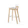 Pera Wood Handle Back Counter & Bar Stool in Natural Ash