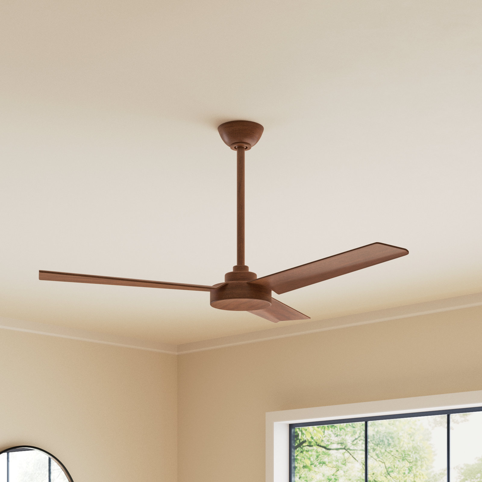 Roto 52" Ceiling Fan, Distressed Koa