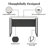 Sorina Writing Desk (Not Include Stools)