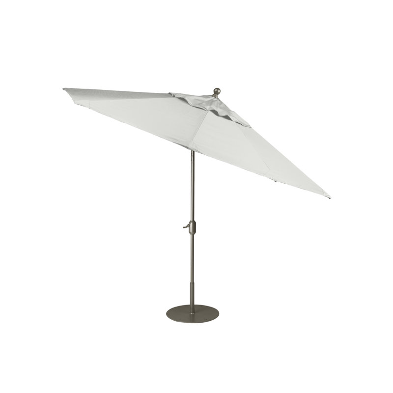 Parasol de marché 8' Portofino, Moka, Toile Sunbrella bleu saphir