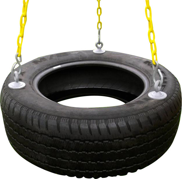 Tire Swing with Chains and Hooks
