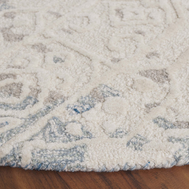 Tapis en laine Raquela, Rond 6 pi
