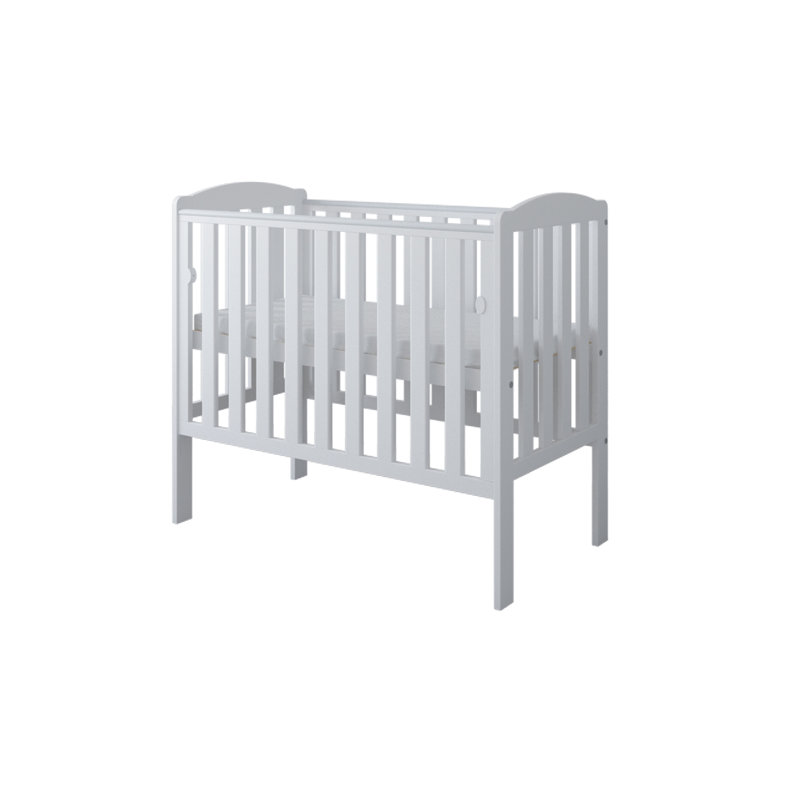 Waffi Space Saver Cot White With Mattress  