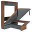 Lit escamotable avec bureau escamotable Murphy-1204676769