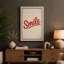 Smile Typography - Wrapped Canvas-1124713771-1124713773