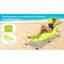 Fauteuil de bronzage réglable 3-en-1 | Matériau en ABS | Chaise longue ergonomique pour l'extérieur | Plage, patio, bord de piscine, camping