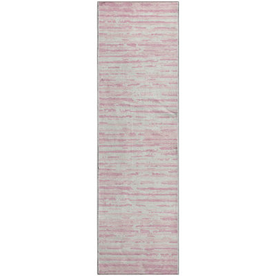 Premium Machine Washable Prisco Pink Rug