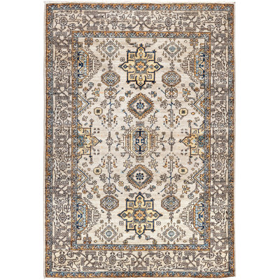 Serapi One-of-a-Kind 4' 0" X 5' 9" Hand Knotted Area Rug