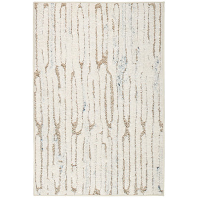 Malone Oatmeal Machine Printed Washable Rug