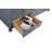 59.1'' Double Bathroom Vanity Base Only in Gray-88802336