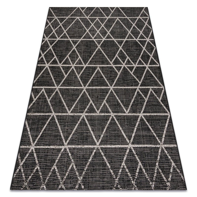 Townsey Geometric Indoor / Outdoor Area Rug, Rectangle 60 x 110cm
