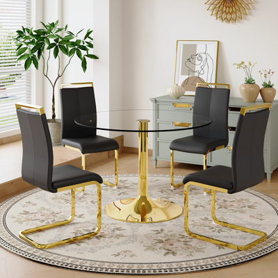 5 - Piece Pedestal Dining Set