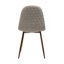 Chaise rembourrée en tissu avec pieds en métal Mid-Century-1588671742-1588671740