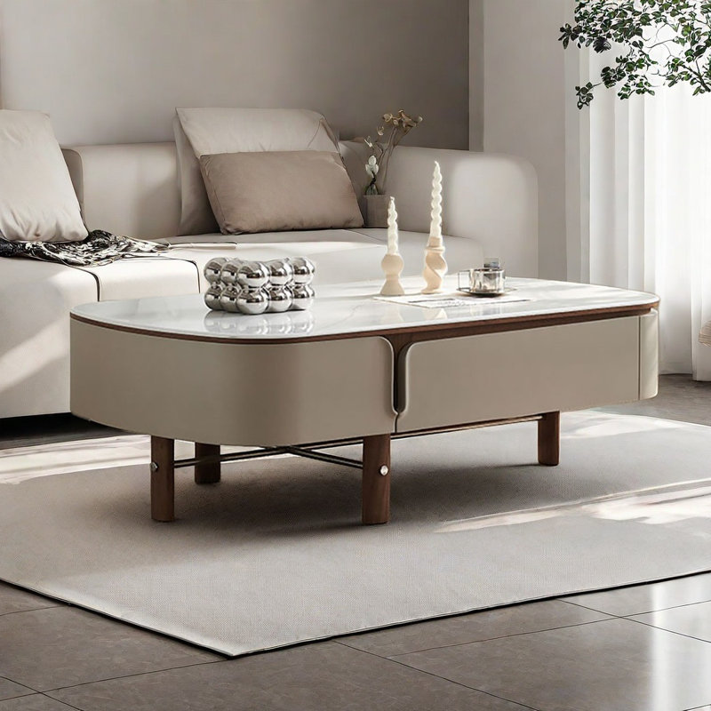 High-grade microcrystalline stone coffee table