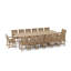 Valencia Outdoor 15 - Piece Teak Dining Set