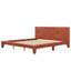 Lit plateforme, cadre de lit moderne de style Mid-Century avec tête de lit, cadre de lit uni-118778031
