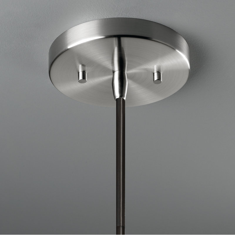 Luminaire suspendu en sablier Leni, Travertin Greco, Nickel brossé