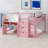 Solid Wood Loft Bed Frame With Storage Cabinets, Bookcase And Whiteboard For Graffiti-118155246