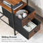 30cm W Metal Bedside Table