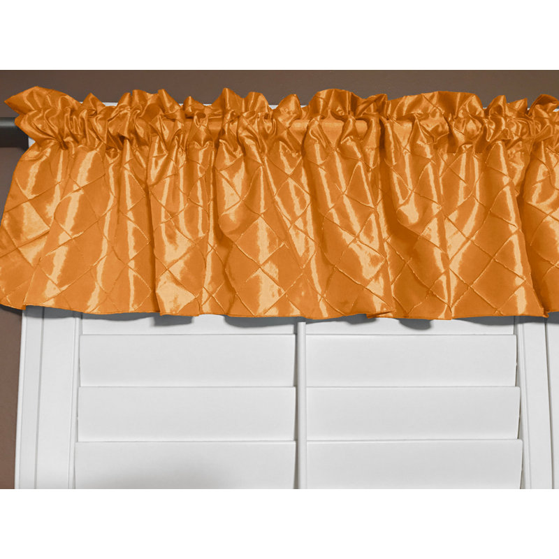 Cantonnière sur mesure l 52 po, Orange, L 52 po x L 24 po