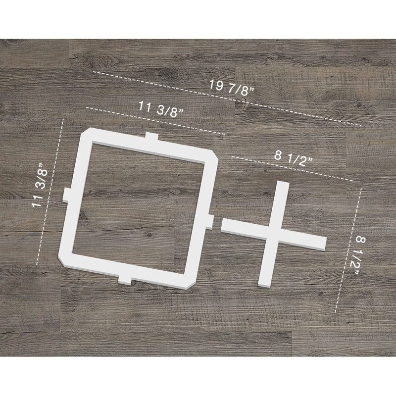 Panneaux muraux décoratifs Carlisle en PVC de qualité architecturale, H 11,375 po x l 20,625 po x P 0,4 po