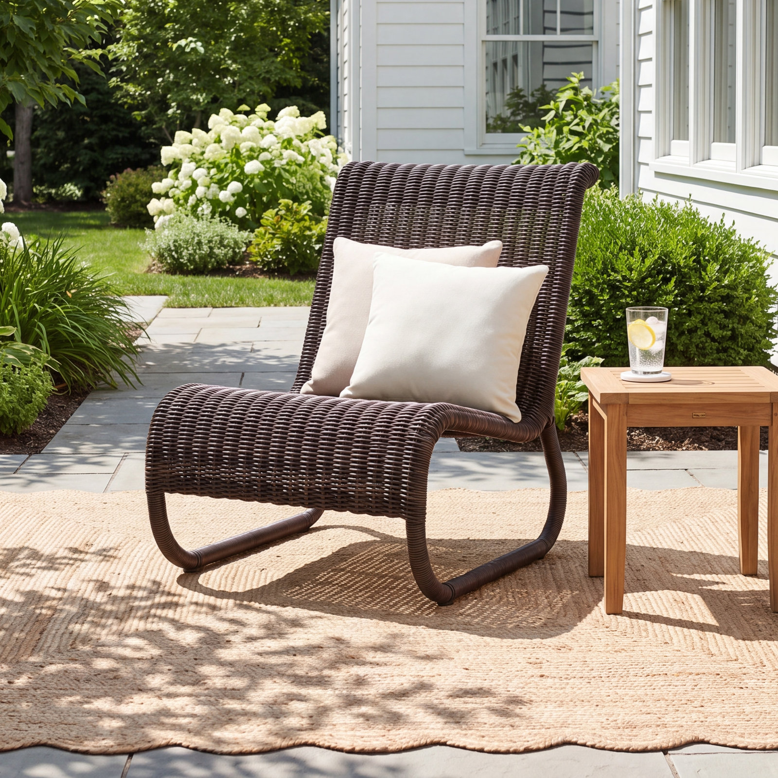 Antigua Patio Lounge Chair, Brown