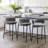 Modern Upholstered Bar Stool with Backrest Armrest-128129016