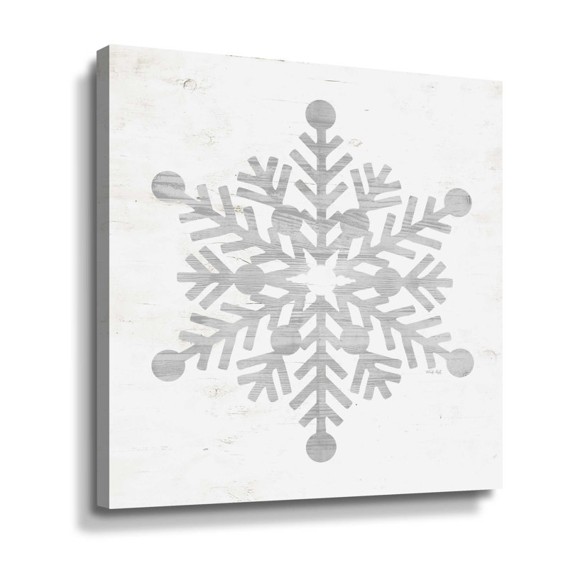 «Snowflake Dreams III», impression sur toile, Toile tendue, H 14 po x l 14 po x P 2 po