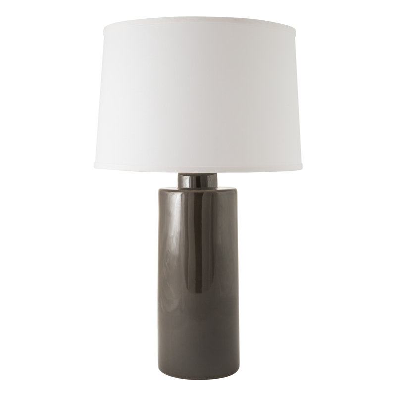Lampe de table 28 po Brogdon, Gris anthracite lustré