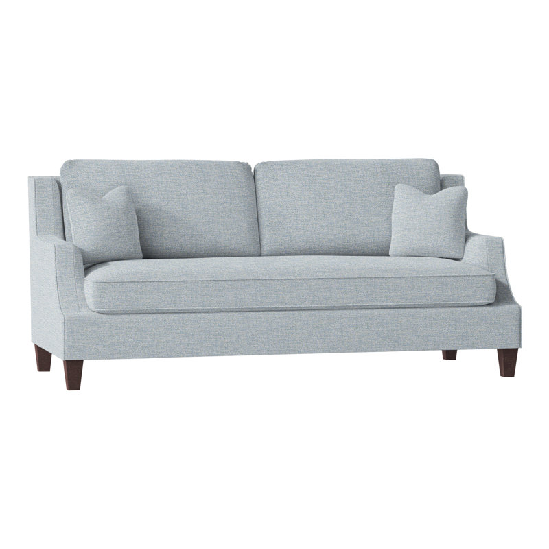 Savannah Upholstered 87.5'' Sofa, Montego Bay, Perigold Soft Touch Cerulean