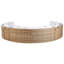 9 Seater Garden Lounge Light Brown Nebeyu