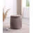 Round Upholstered Ottoman Mauve
