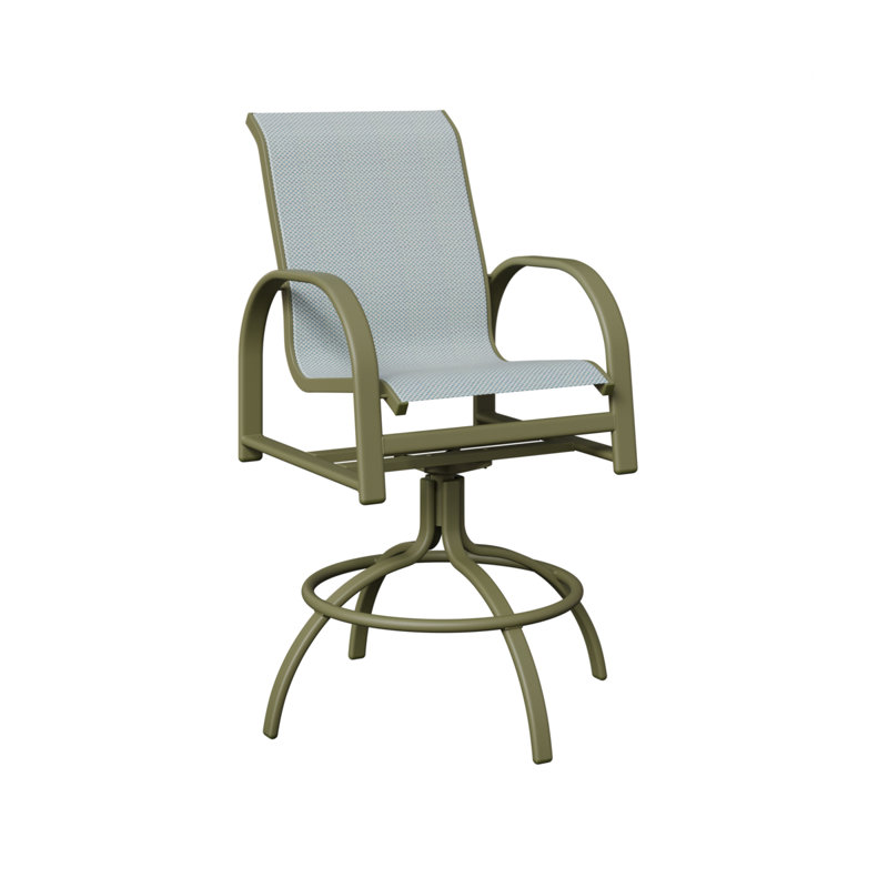 Chaise berçante pivotante Berlin Gardens Murphy Slings, Interlock Calypso, Vert sauge