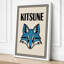Kitsune Spirit Art Deco - Wrapped Canvas-538427706-538427708