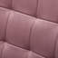 Fauteuil d'appoint contemporain capitonné en velours soyeux avec repose-pieds, mauve-881381521