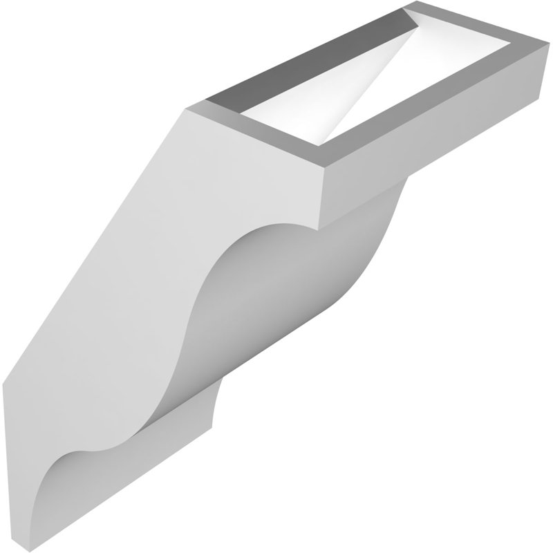 Attelle de genou en PVC de qualité architecturale Funston, H 10 po x l 5 po x P 6 po