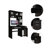 Compu 180 Hutch Desk, Multiple Shelves, Keyboard Tray, CPU anel, One Drawer-1731436570