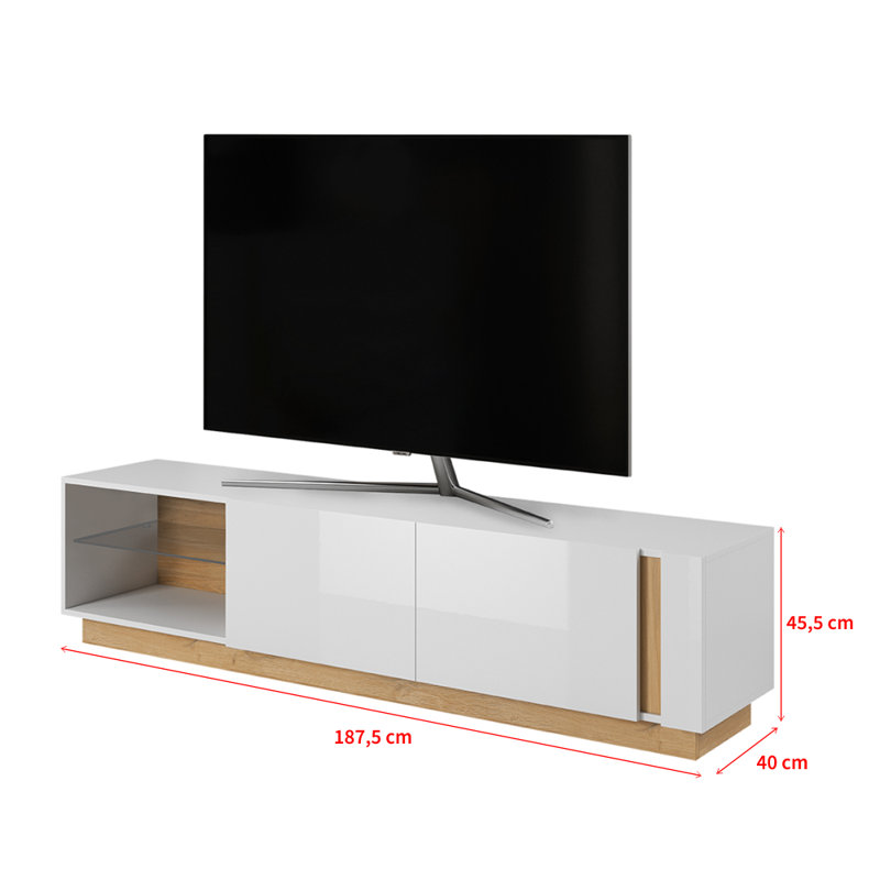 Armagh Unfinished TV Stand for TVs up to 70", White