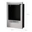 Nikki Belfry Heating 48cm W Silver Ethanol Fireplace with 6824 BTU
